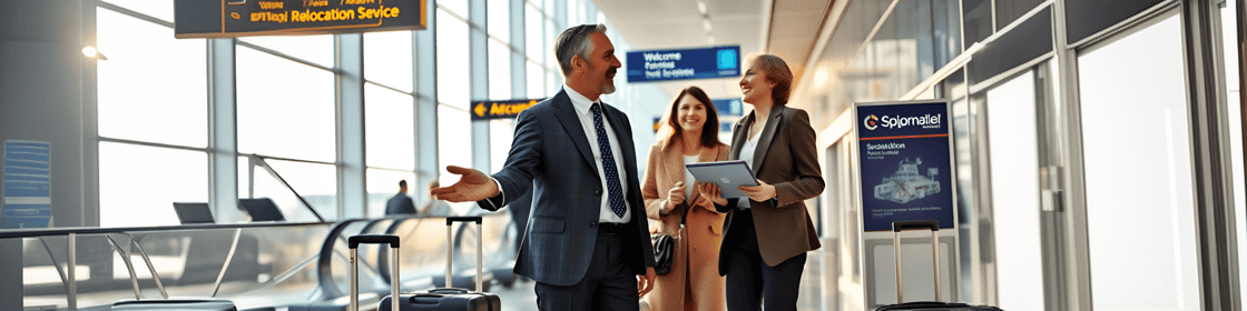 Social Relocation Service am Flughafen